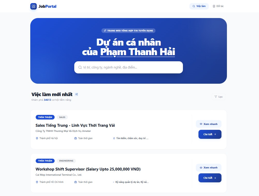Fullstack Job Search Platform